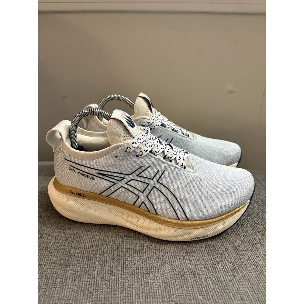 Asics Athletic Shoes in Cream and Black - Picture 3 of 11